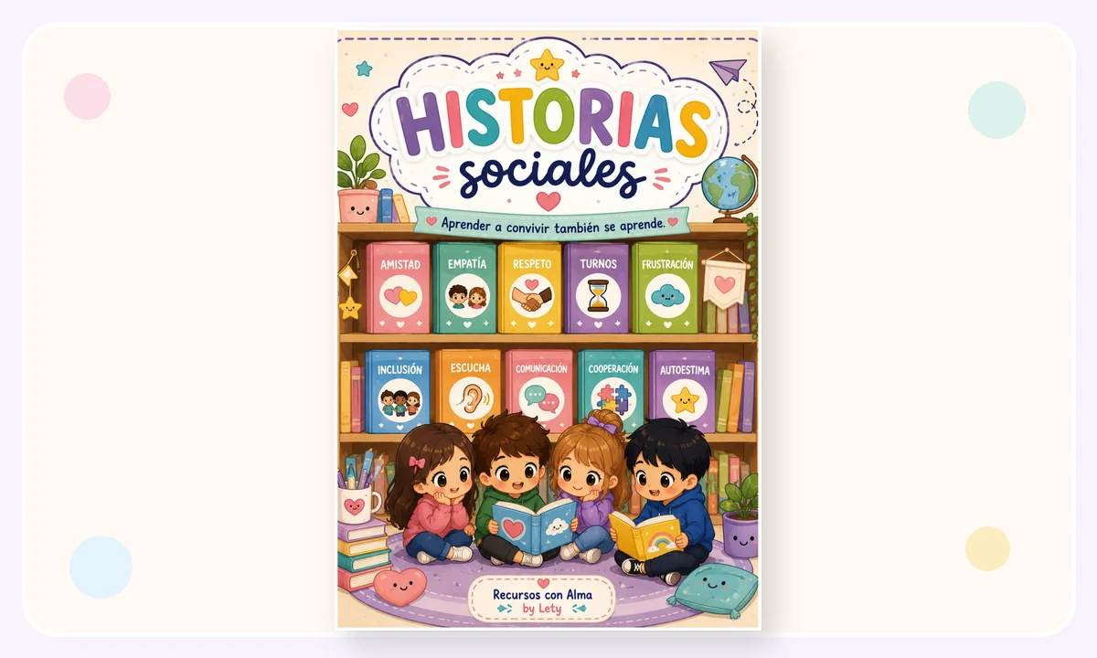 Portada ilustrada del programa Historias sociales con alma